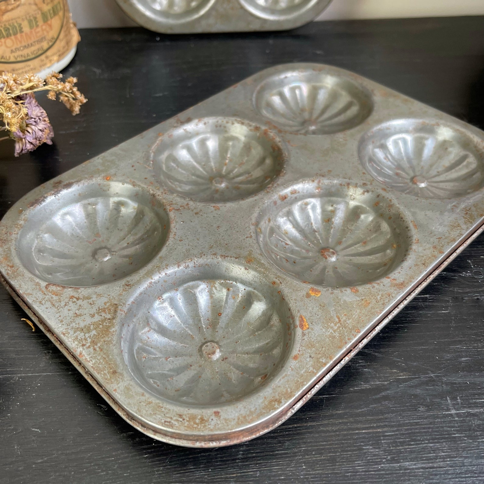 Beautiful French Madeleine Cake Tray / Rustic Baking Tin / Etsy