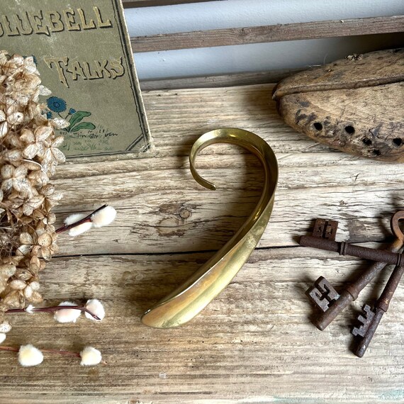 Antique Solid Brass Shoe Horn Gem