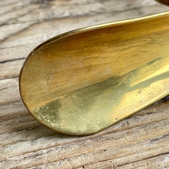 Antique Solid Brass Shoe Horn Gem