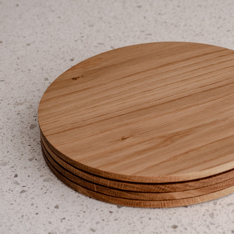 Solid Oak Placemats Set of 2 handmade in London Wood Etsy
