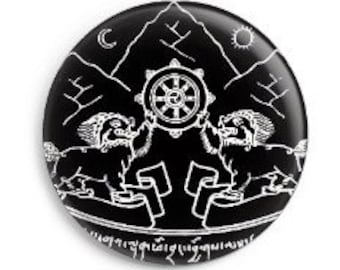 Mystic dark Tibet' Neofolk style - Button