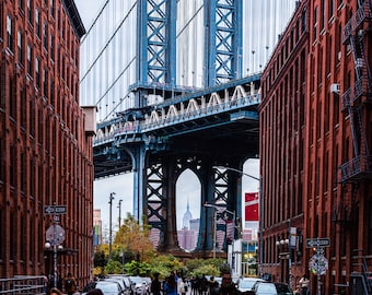 Specialty Print: DUMBO (Brookly, New York City, New York; Photograph, Photo; Fine Art Print; Manhattan Bridge, Landmark)