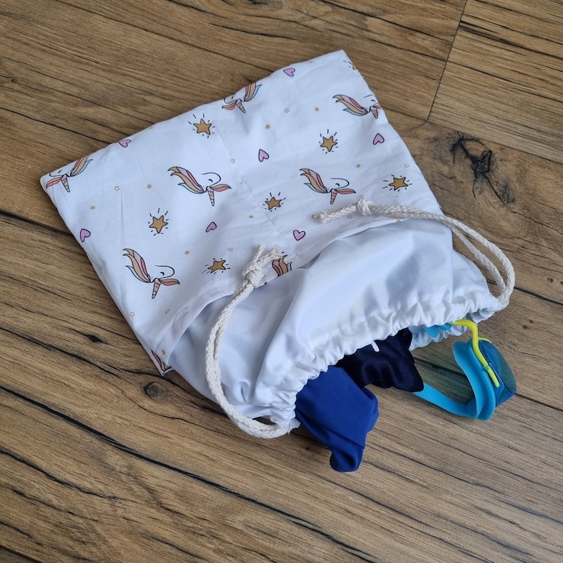Waterproof animal swimming pool bag for children licorne