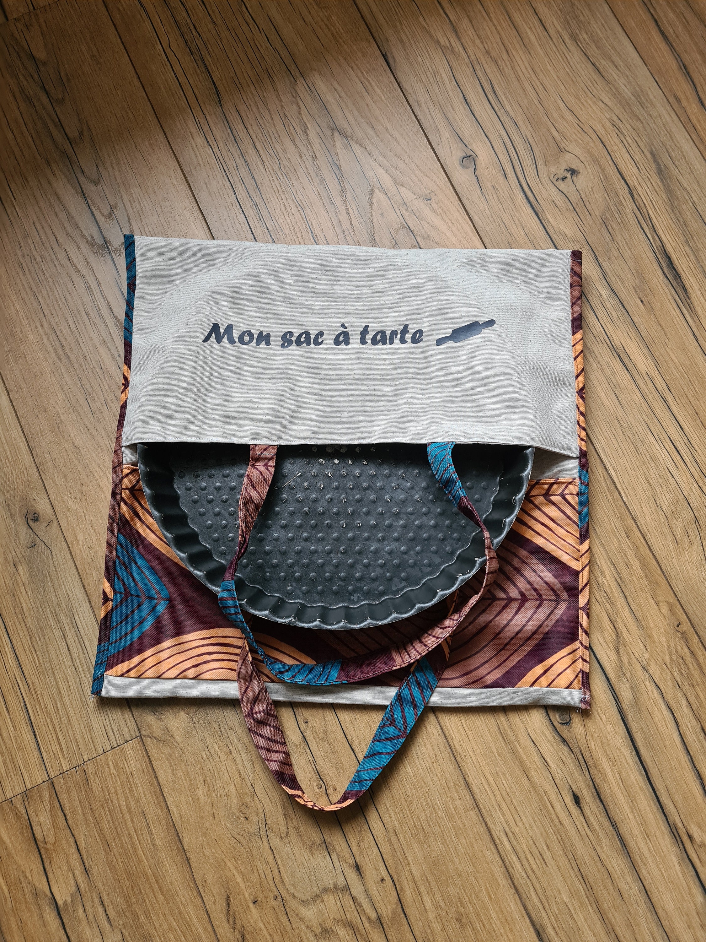 Sac à Tarte Personnalisé Pour Gâteau en Tissu Porte Plat Offrir Cadeau Fête Des Mères ou Anniversair