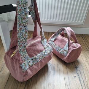 Sac weekend, bowling, polochon personnalisé avec prénom pour le sport, les sorties et les voyages ( 2 tailles et 6 coloris)