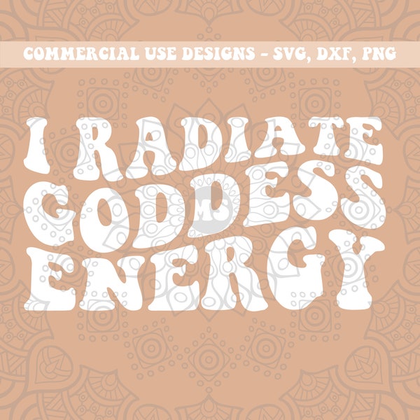 goddess svg, I radiate goddess energy svg, queen svg, black queen svg, spiritual svg, magical svg, astrology svg, zodiac svg, celestial svg