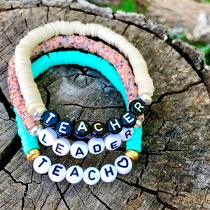 Teacher Bracelet • Teacher Gift Ideas • End of The Year Teacher Gift •Teacher Appreciation Gift • Custom Teacher Gift • Teacher Jewelry Gift