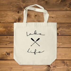 Lake Bum Canvas Tote Bag Lake House Gift Lake Gifts Etsy