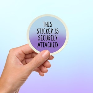 Attachment Theory Sticker | Psychology Joke | Laptop | Water Bottle | Notepad | Gift for Student Teacher Lecturer Tutor Therapist | Funny