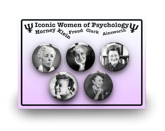 Pinbadges vrouwen in psychologie | Cadeau voor student | Leraar | Docent | Afstuderen | Docent | Vrouwen in STEM | Draagtas | Handgemaakt |