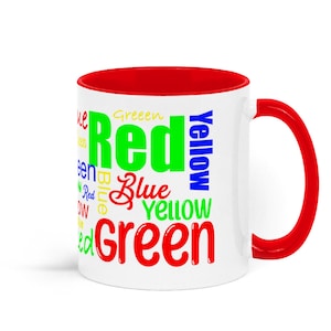 Stroop-Test-Psychologie-Geschenk-Tasse | Kognitive | Neurobiologie | Neuropsychologie | Psychiater | Dozent | Schüler | Lehrerin | Forscher |