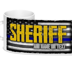 Personalized Police Sheriff Coffee Mug | Police Officer Gift | Police Support | Police Coffee Mug | Police Gifts | Police Promotion