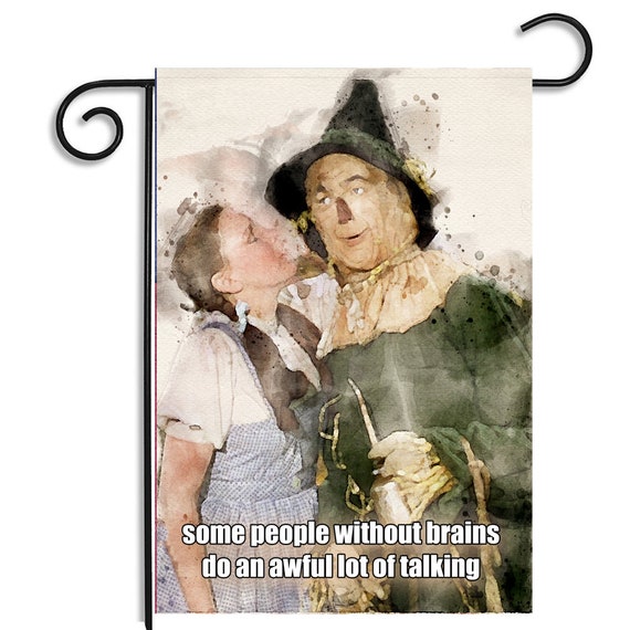 Wizard Of Oz Dorothy And Scarecrow Funny Colorful Apartment Flag