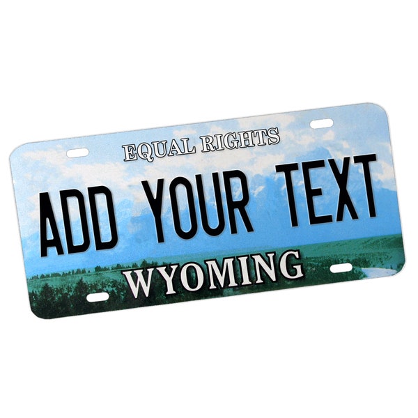 Wyoming License Plate Etsy