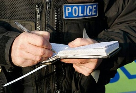 Bloc-notes personnalisé de la police avec stylo, nom personnalisé
