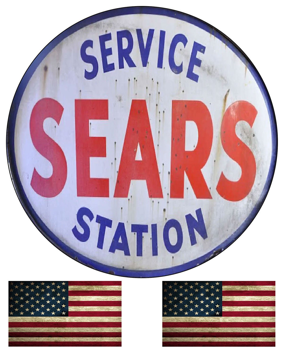 Old Service Station Signs for sale | Only 2 left at -65%