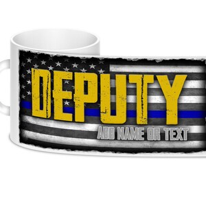 Personalized Police Deputy Coffee Mug | Police Officer Gift | Police Support | Police Coffee Mug | Police Gifts | Police Promotion