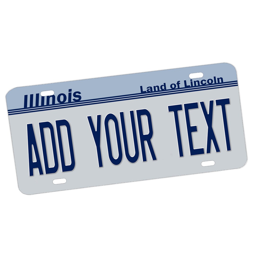 Illinois Custom Novelty Vanity License Plate / Metal Sign / Etsy