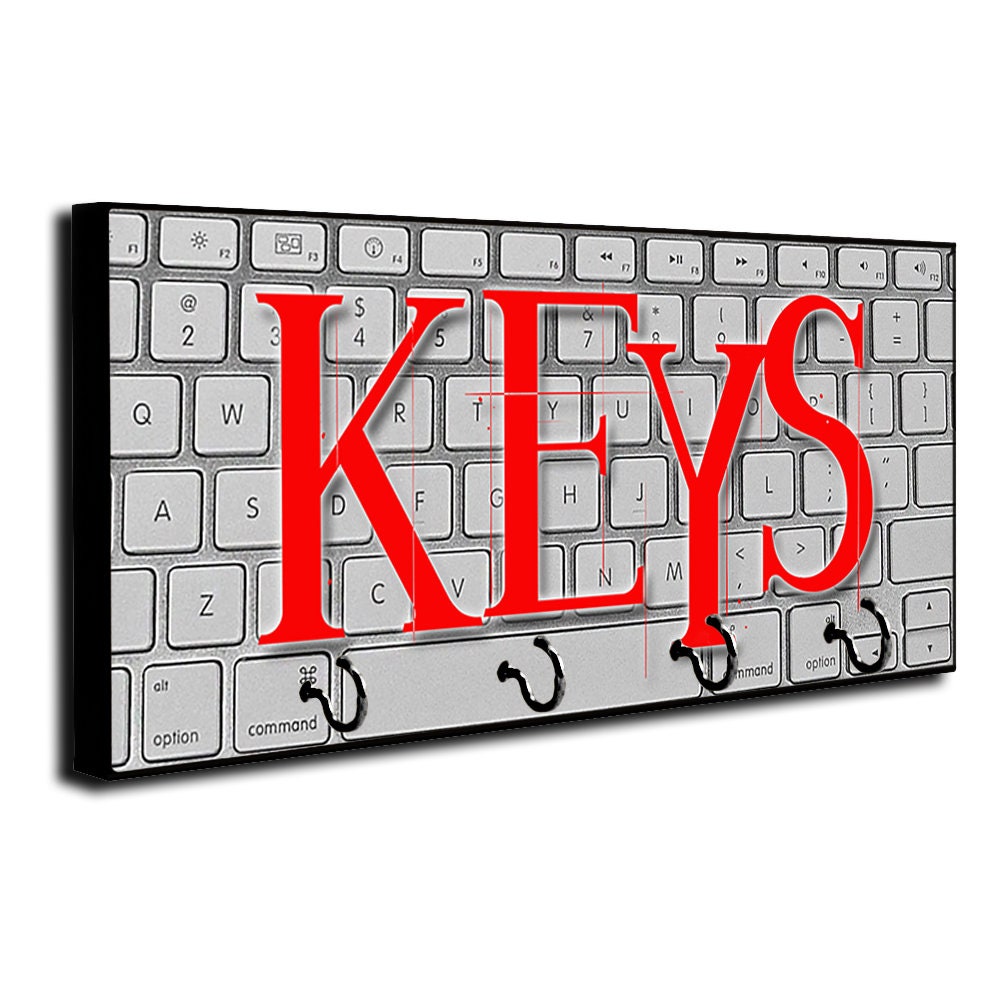 Computer Keyboard Key Hanger Key Rack Key Organizer Wall Decor Etsy