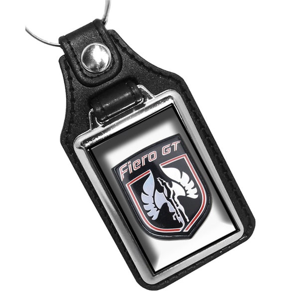 1986 Compatible with Pontiac Fiero GT Emblem Design Keychain Key Holder Key Ring for Men
