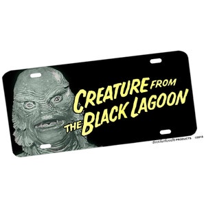 Creature From The Black Lagoon Novelty Vanity License Plate Vintage Horror Movie Gifts | Classic Scary Film | Old Sci Fi Movie Gift