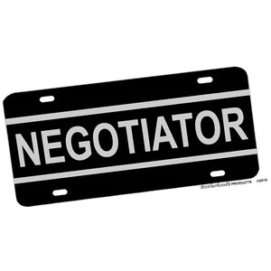 Police Negotiator License Plate Tag Gift | Police Officer Gifts  Police Law Enforcement Gifts  Gifts For Police Officers and Law Enforcement