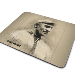 Vintage Old Honus Wagner 1900&#39;s Baseball Mouse pad | Retro Antique Old Major League Baseball Card Collector Mouse Pad | Mouse Pad For Boys
