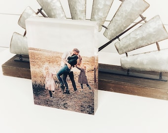Custom Acrylic Photo Block: Personalized Picture Frame Gift