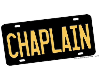 CHAPLAIN License Plate | Law Enforcement Support