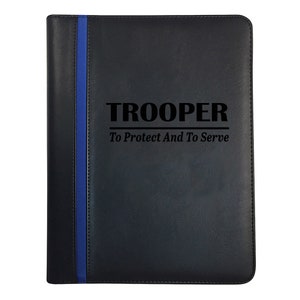 State Trooper Highway Patrol Padfolio Bundle | State Trooper Portfolio | Police Gift | Police Gifts | Memo Pad Holder