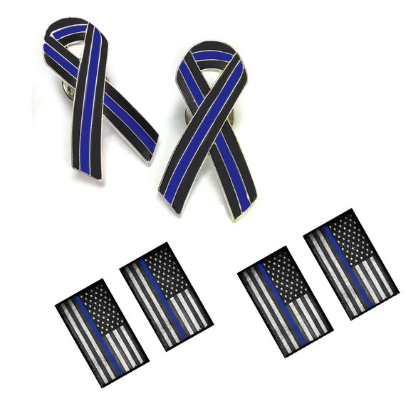 Patriotic Red White And Blue Stripe Ribbon Enamel Pin Back Lapel Pin Tie  Tack