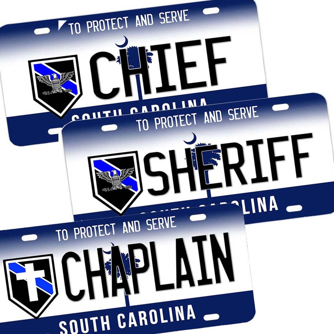 thumbnail image 2 of South Carolina Stickers Police Blue Line SC State Flag Car Window 2 of 12