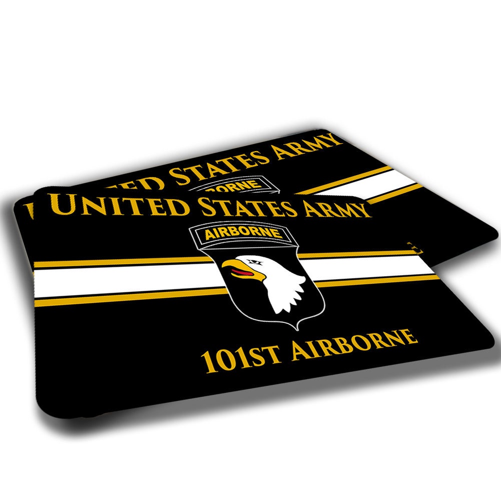 United States Army 101st Airborne Military Indoor Door Mat Rug TWO RUGS 