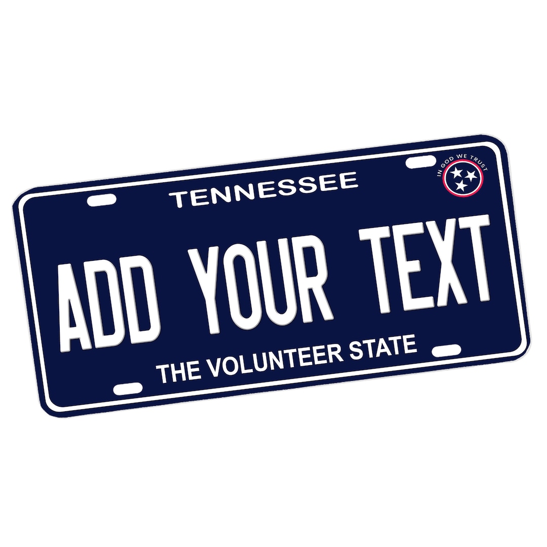 Tennessee Custom Novelty Vanity License Plate / Metal Sign / Cars