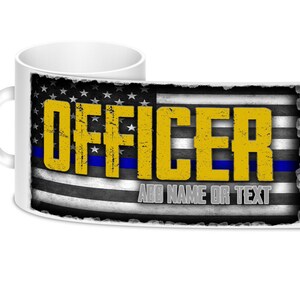 Personalized Police Officer Coffee Mug | Police Officer Gift | Police Support | Police Coffee Mug | Police Gifts | Police Promotion