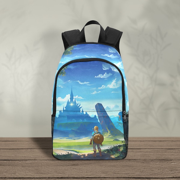 Link Breath of the Wild Unisex Classic Backpack, Kids Backpack, Adult Backpack, Carry Bag, Shoulder Bag, Custom Backpack, Geek Hyrule