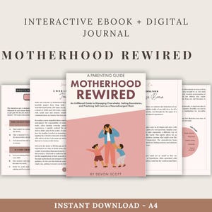 Motherhood Rewired — A Digital Survival Guide for Overstimulated ND Moms | ADHD & Autism Support | Journal Prompts Included