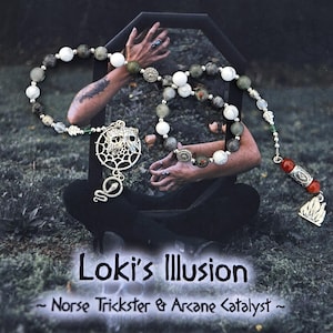 Loki Prayer Beads ~ Norse God of Mischief, Trickery, & Deception