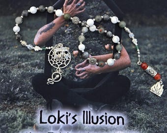 Loki Prayer Beads ~ Norse God of Mischief, Trickery, & Deception