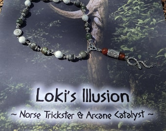 Loki Pocket Rosary ~ Norse God of Mischief, Trickery, & Deception
