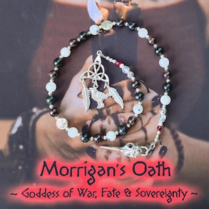 Morrigan Prayer Beads - Keltische Göttin der Schlacht und des Schicksals