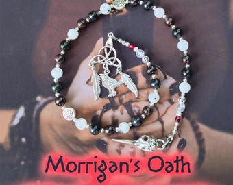Morrigan Prayer Beads ~ Celtic Goddess of War and Fate