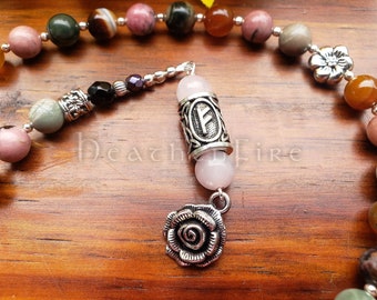 Freyja Prayer Beads ~ Queen of the Valkyries, Great Cat Goddess, and Lady of Light and Love