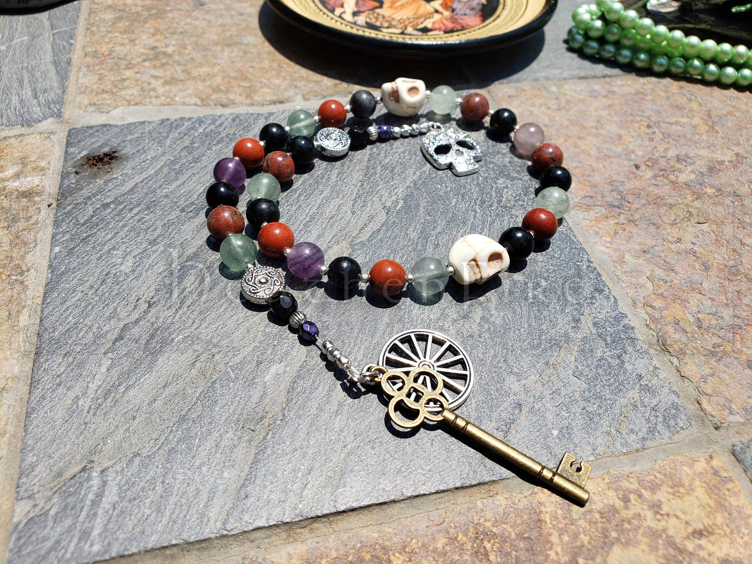 Hades Prayer Beads Greek God of Death and the Afterlife Etsy