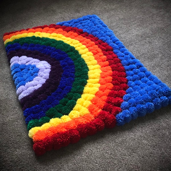 Pom Pom Rug Etsy UK