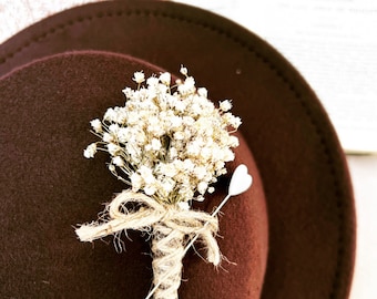 Babys aliento secado gypsophila simple ojal