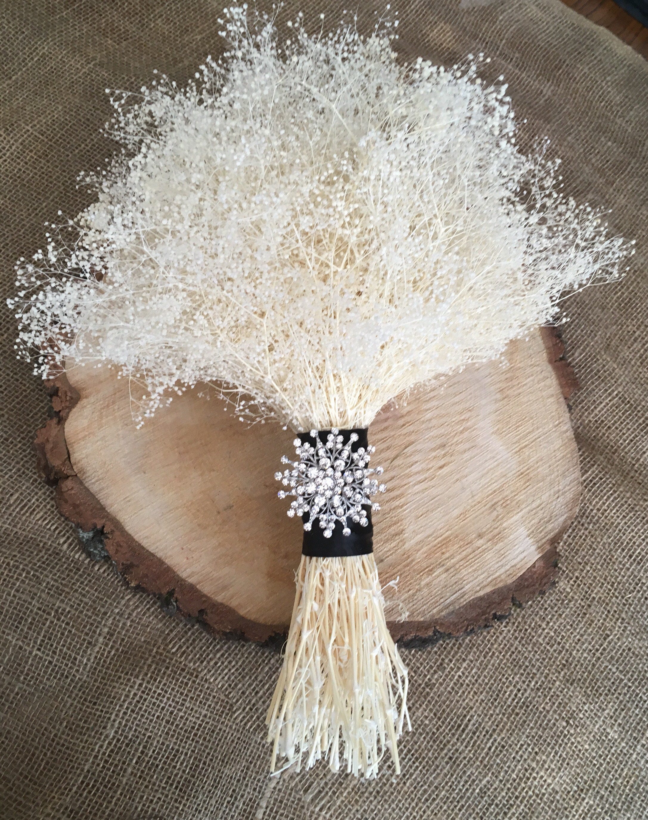 Dried Babys Breath Ivory Gypsophila Posy Etsy UK