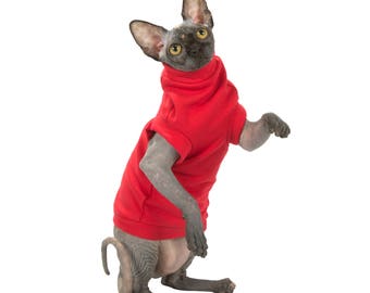 Kotomoda  CAT WEAR Turtleneck maxi Winter in red