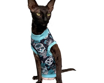 Kotomoda CAT WEAR t-shirt Turquoise sculls
