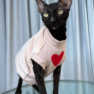 Kotomoda CAT WEAR beige manteau I love you